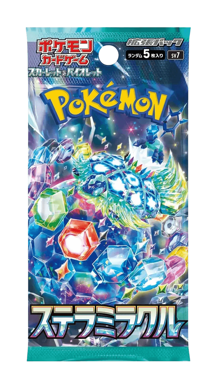Booster Pokémon Scarlet & Violet SV7 Stella Miraculous, 5 cartes aléatoires, édition japonaise
