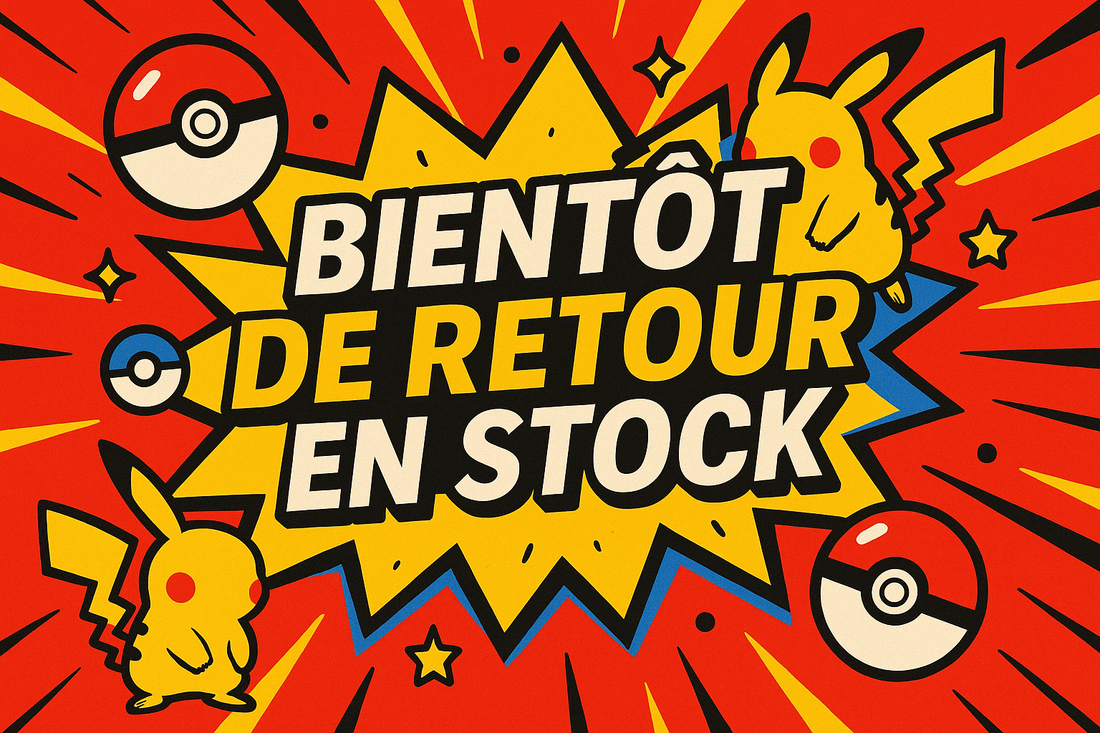 Pikachu et Poké Balls bientôt de retour en stock, illustration dynamique Pokémon