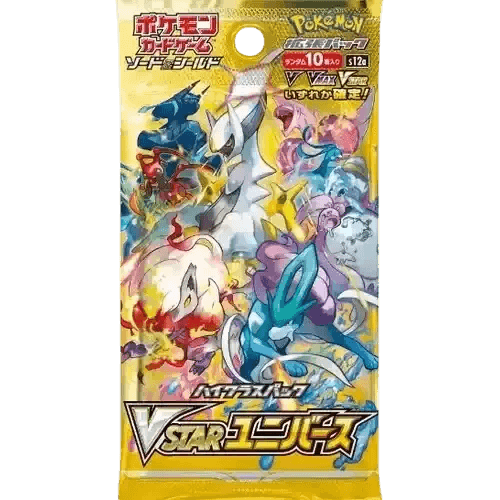 Booster Pokémon VSTAR Universe avec légendaires comme Arceus et Eternatus, édition japonaise