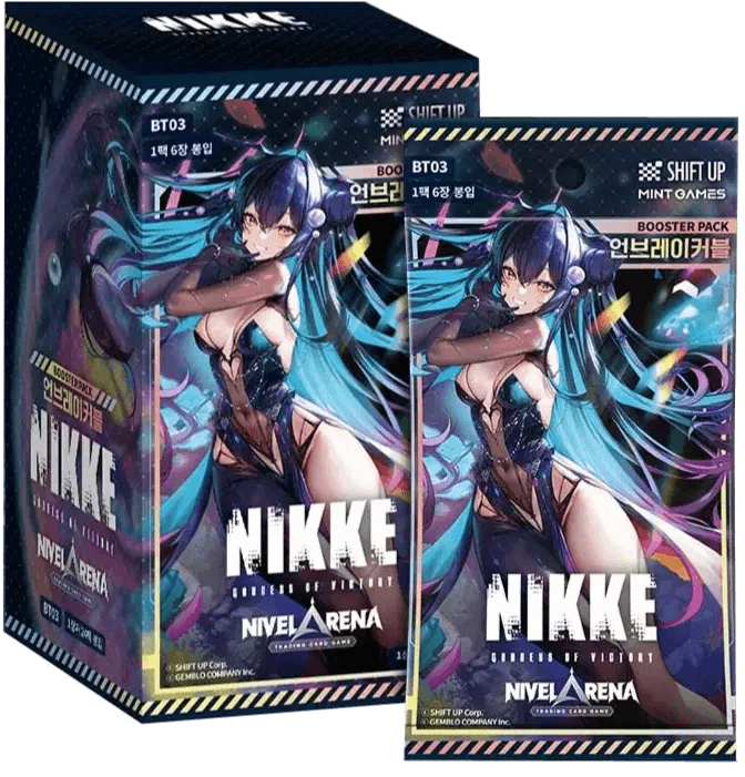 Booster et display NIKKE Goddess of Victory, jeu de cartes coréen, art anime, thème Pokémon