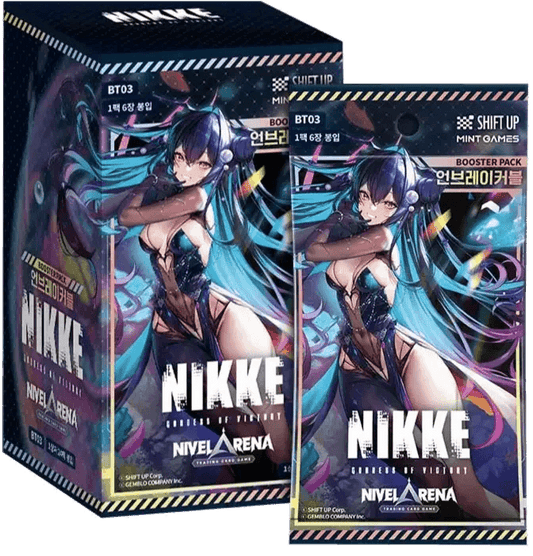 Booster et display NIKKE Goddess of Victory, jeu de cartes coréen, art anime, thème Pokémon
