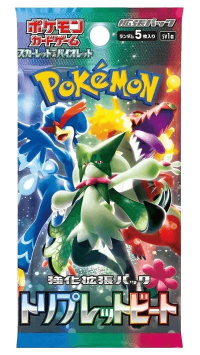 Booster Pokémon Scarlet & Violet Triple Beat, cartes japonaises officielles, 5 cartes aléatoires