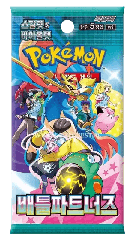 Booster Pokémon Coréen Scarlet & Violet Battle Partners, cartes aléatoires SV9, édition coréenne officielle
